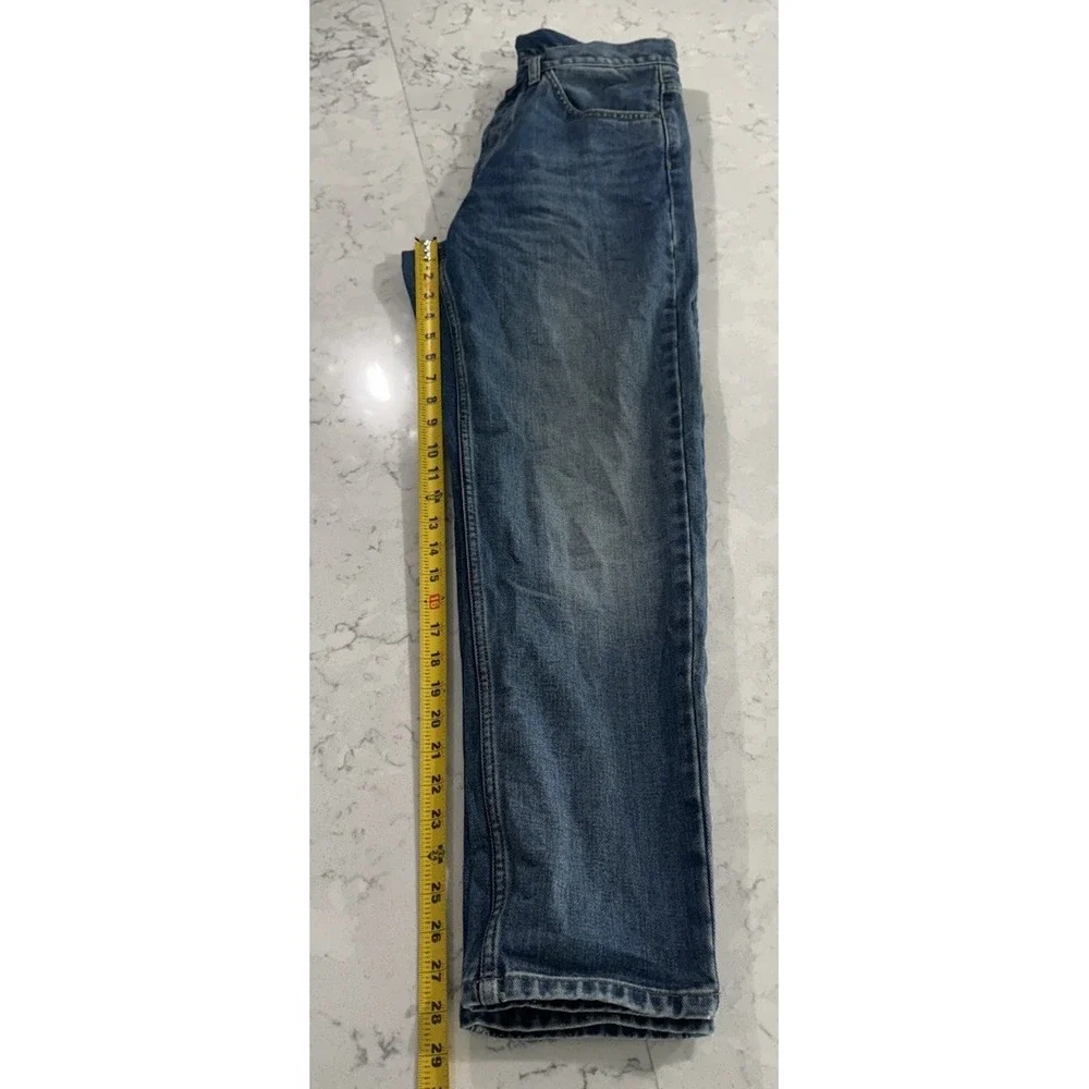 Carhartt WIP Newel Pant Mens 30 Blue Medium Wash Relaxed Tapered Jeans 1029208